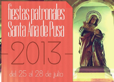 Fiestas patronales en honor a Santa Ana 2013 Santa Ana de Pusa
